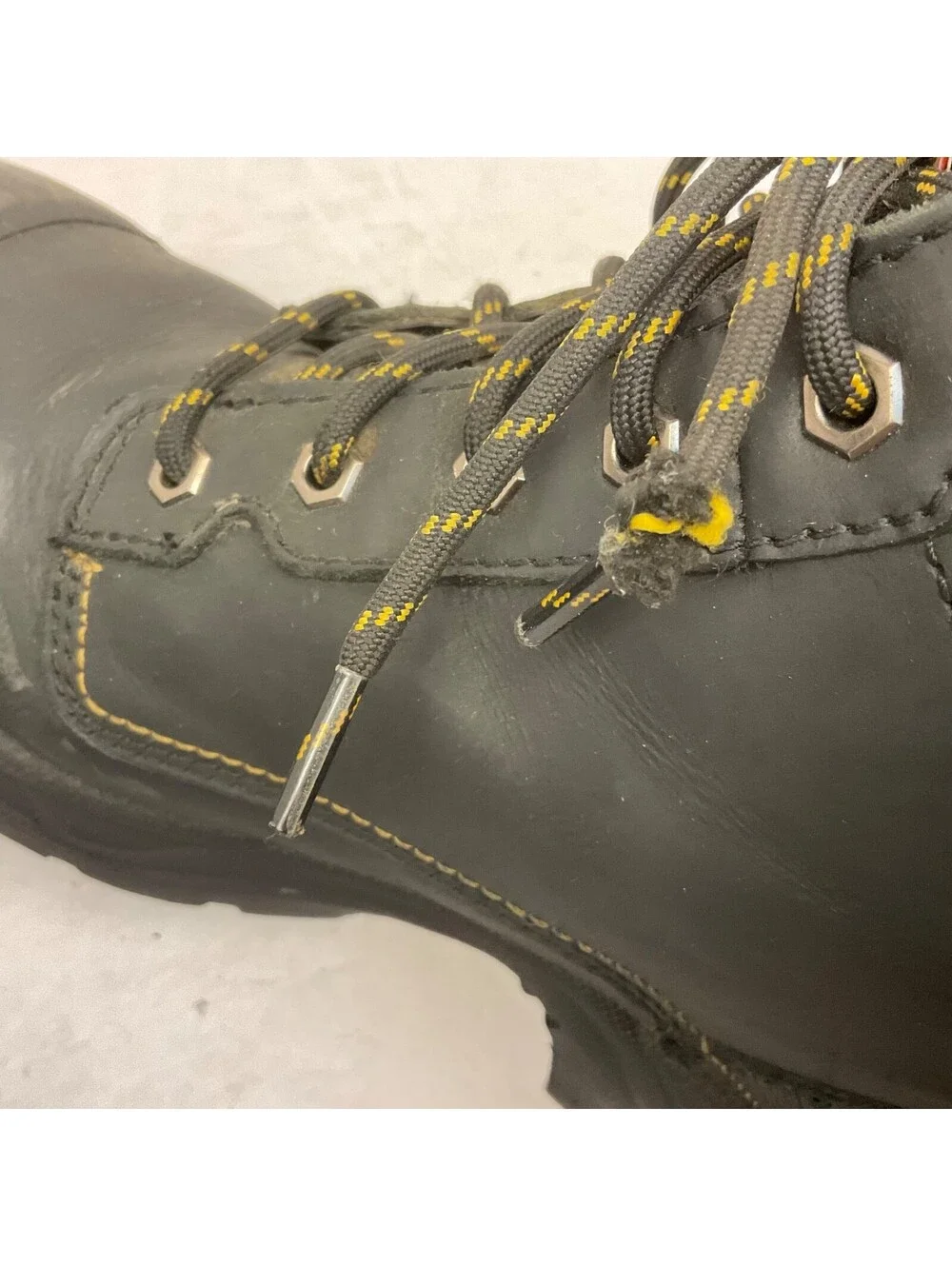 DAKOTA Men's 8'' 877 STEEL TOE STEEL PLATE SAFETY WORK BOOTS Black Size 11M